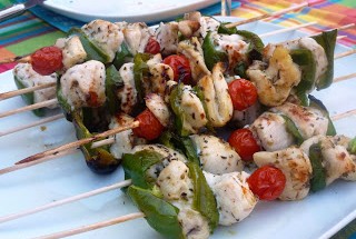 brochette poulet duo