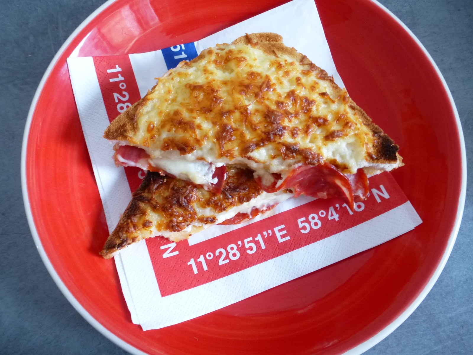 Croque-monsieur chèvre & chorizo