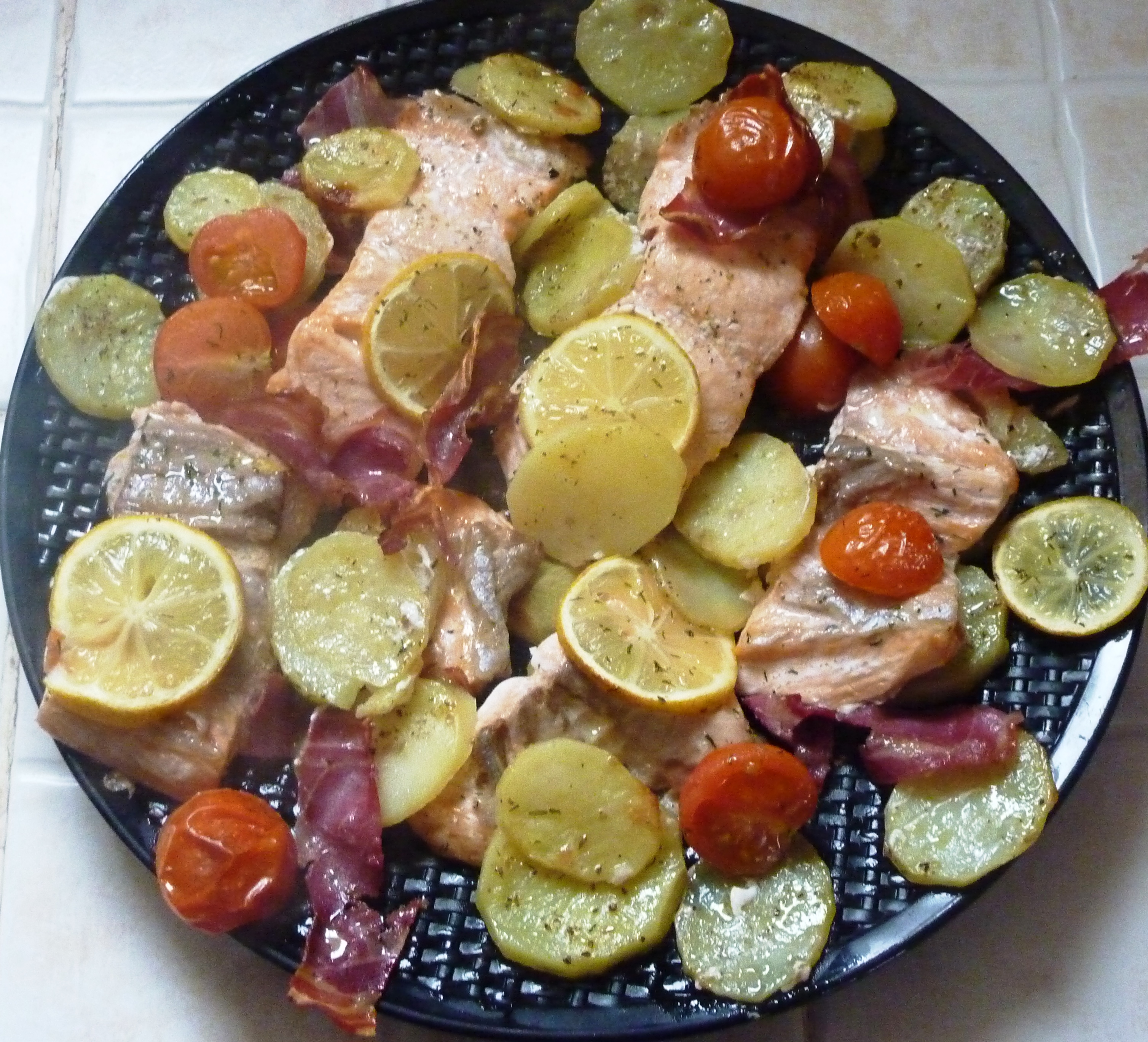 Saumon entre terre et mer!