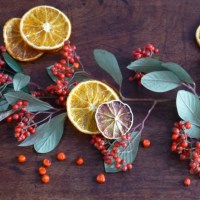 Oranges séchées pour un centre de table nature {DIY NOEL}