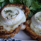 Chèvre chaud & pain perdu à la ciboulette Chèvre chaud & pain perdu à la ciboulette