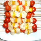 Brochette de poulet mariné Brochette de poulet mariné