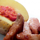 Dinde au miel et sa purée de poivron Dinde au miel et sa purée de poivron