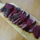 Magret de canard, sauce framboise Magret de canard, sauce framboise