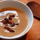 Velouté de châtaignes aux lardons grillés Velouté de châtaignes aux lardons grillés