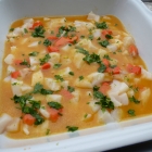 Tartare de St Jacques au fruit de la passion Tartare de St Jacques au fruit de la passion