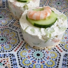 Cheesecake concombre & crevettes Cheesecake concombre & crevettes