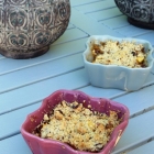 Crumble d'abricot et son biscuit aux noisettes! Crumble d'abricot et son biscuit aux noisettes!