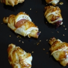 Croissants apéro au chèvre et jambon cru Croissants apéro au chèvre et jambon cru