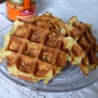 Gaufres de pommes de terre et émulsion de poivrons au foie gras & miel {sponso} Gaufres de pommes de terre et émulsion de poivrons au foie gras & miel {sponso}