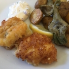 Joues de lotte panées au parmesan Joues de lotte panées au parmesan