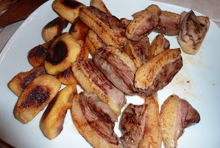 magret aux pomme