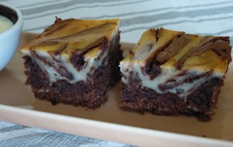 brownie cheese-cake