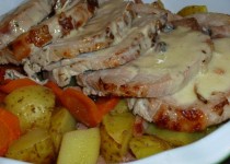 Rôti de porc au cidre