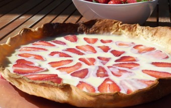 tarte fraise au chocolat blanc