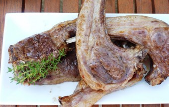 cotellete d'agneau au thym et citron