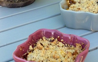 crumble noisette  abricot
